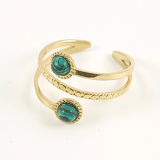 Bague "Duo d'Émeraude"