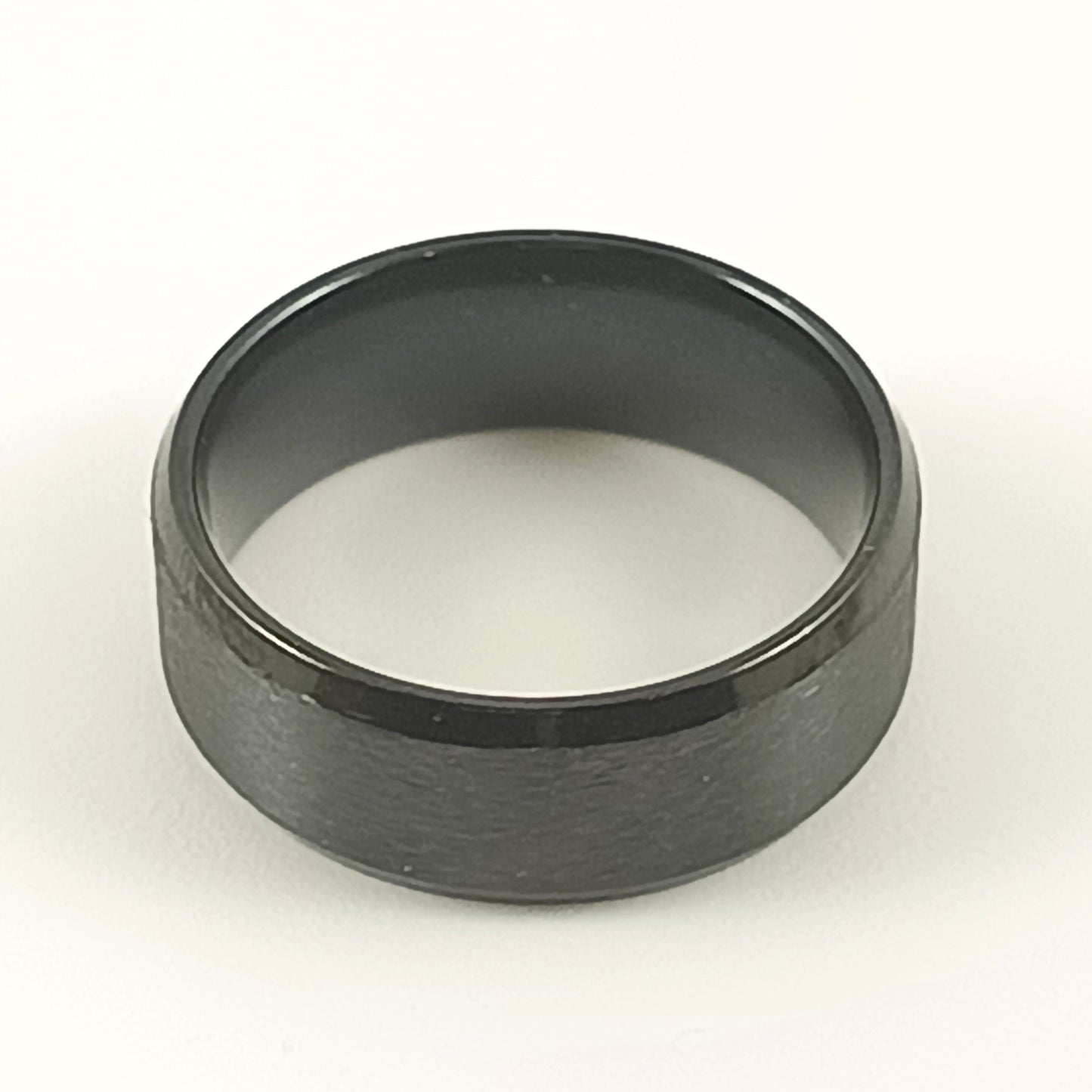 Bague noire "Brossée"