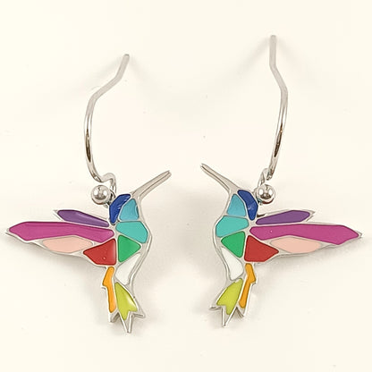 Boucles d'oreilles "Colibris joyeux"