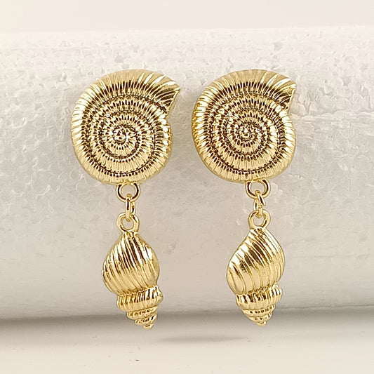 Ohrringe "Golden Nautilus"