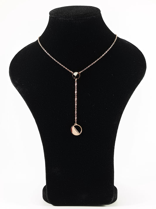 Halskette „Geometric Champagne“