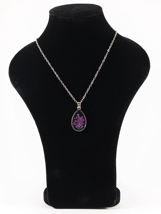 Halskette „Violette Träne“ 