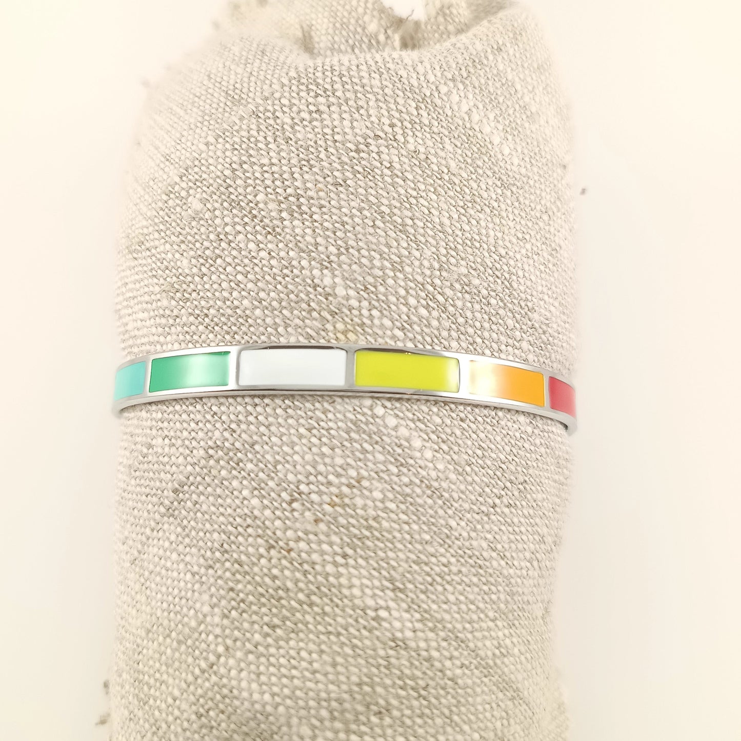 Manschette „Regenbogenmosaik“ 