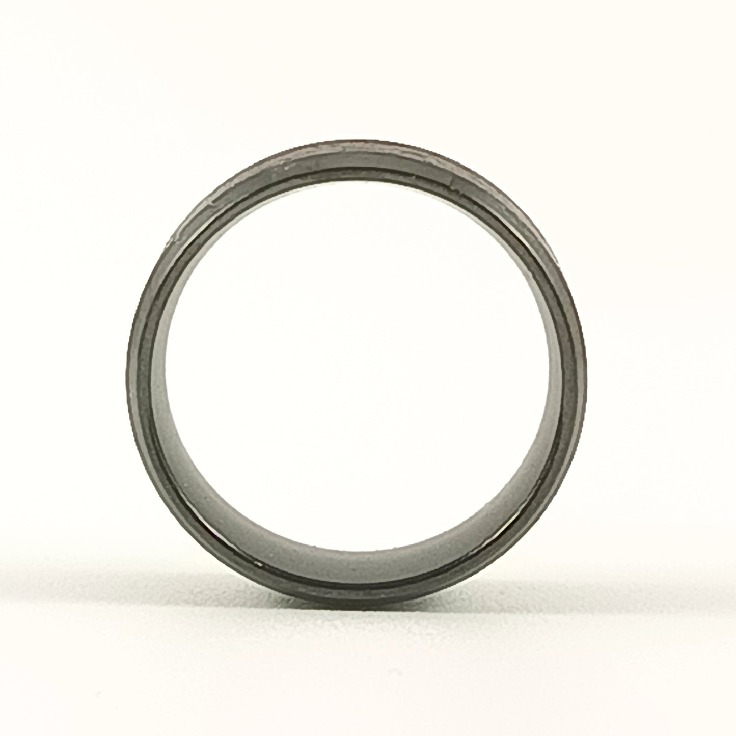 Bague noire "Brossée"
