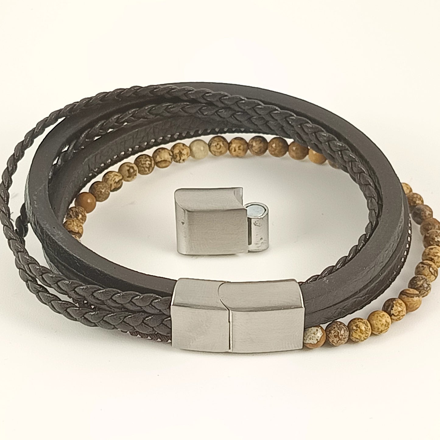 Mehrreihiges Armband „Horizon Brown“ 
