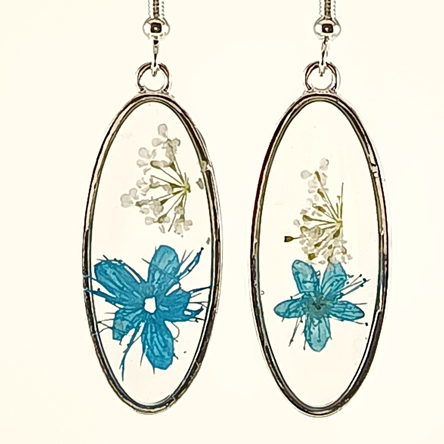 "Azure Oval" Earrings