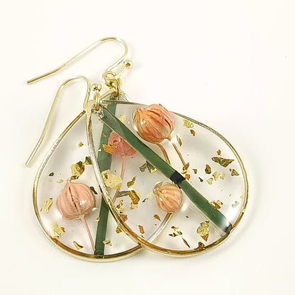 "Coral Drop" Earrings