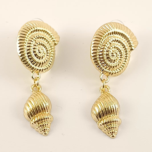 Ohrringe "Golden Nautilus"