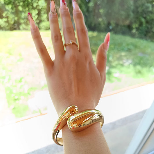 Armreif "Goldene Spirale" 