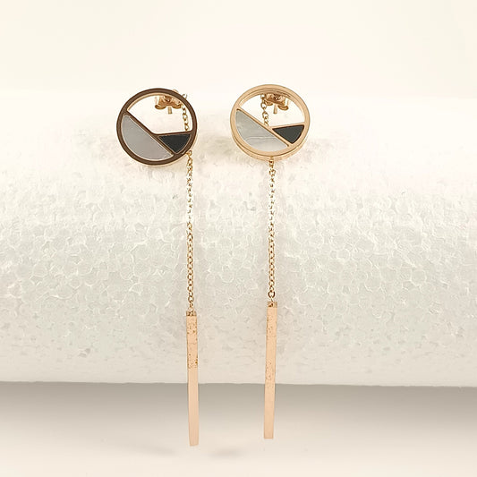 Ohrringe „Geometric Champagne“